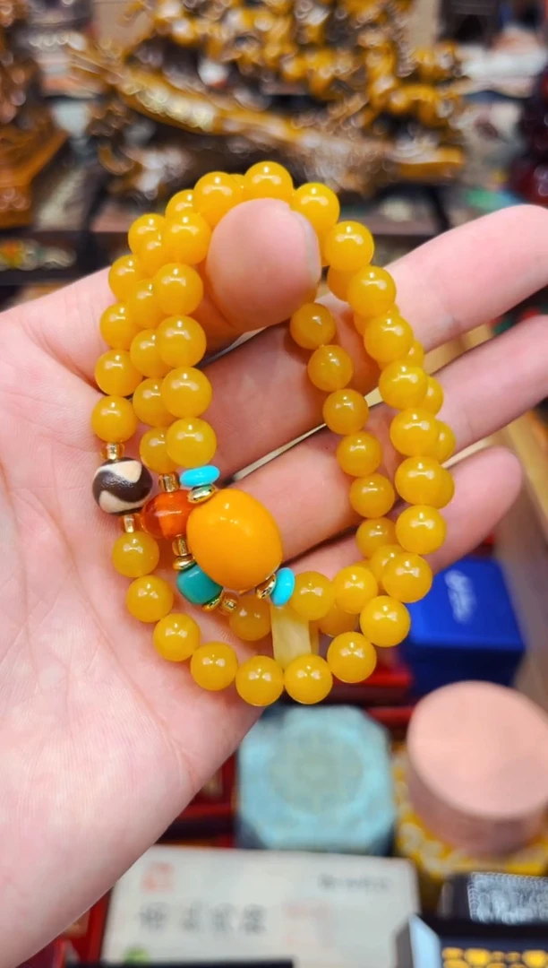 未镶嵌蜜蜡裸石A瑞哥专属高端精品55