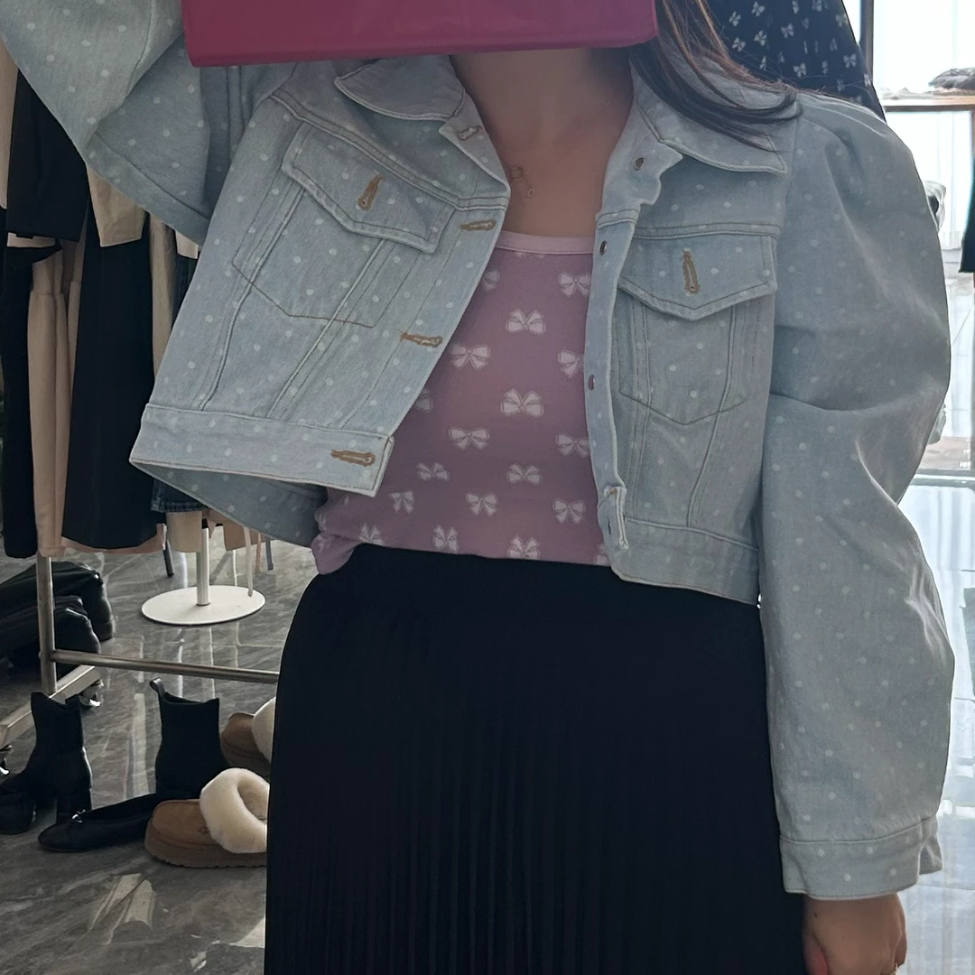 （NO退NO换）东大门代购自制款牛仔外套