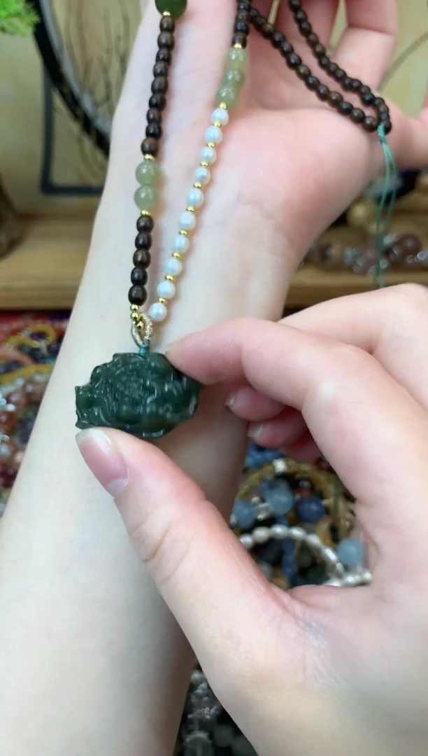 【闪购商品】和田玉毛衣链未镶嵌花语轩-235