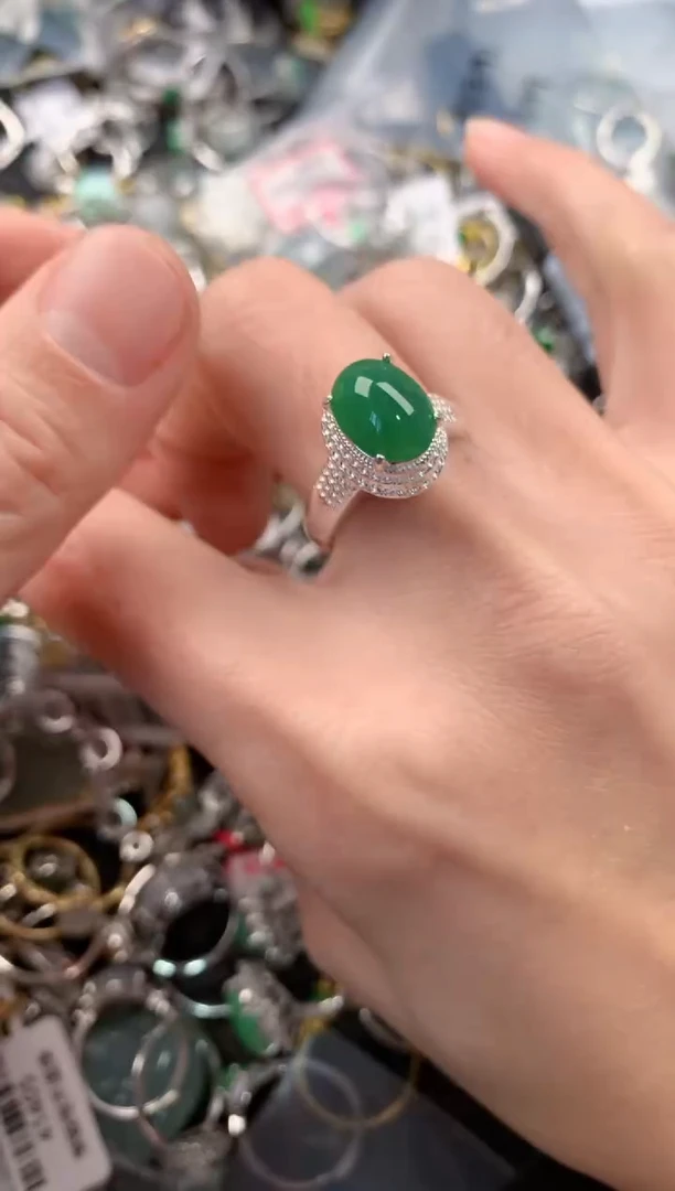 未镶嵌戒指翡翠555   4