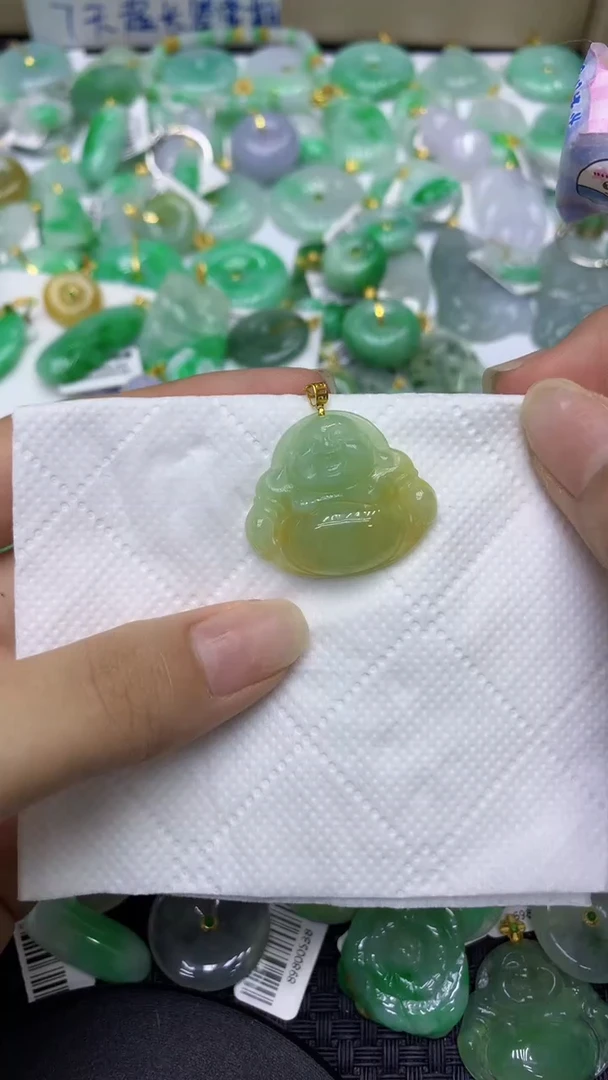 颈饰未镶嵌翡翠天然缅甸翡翠A货