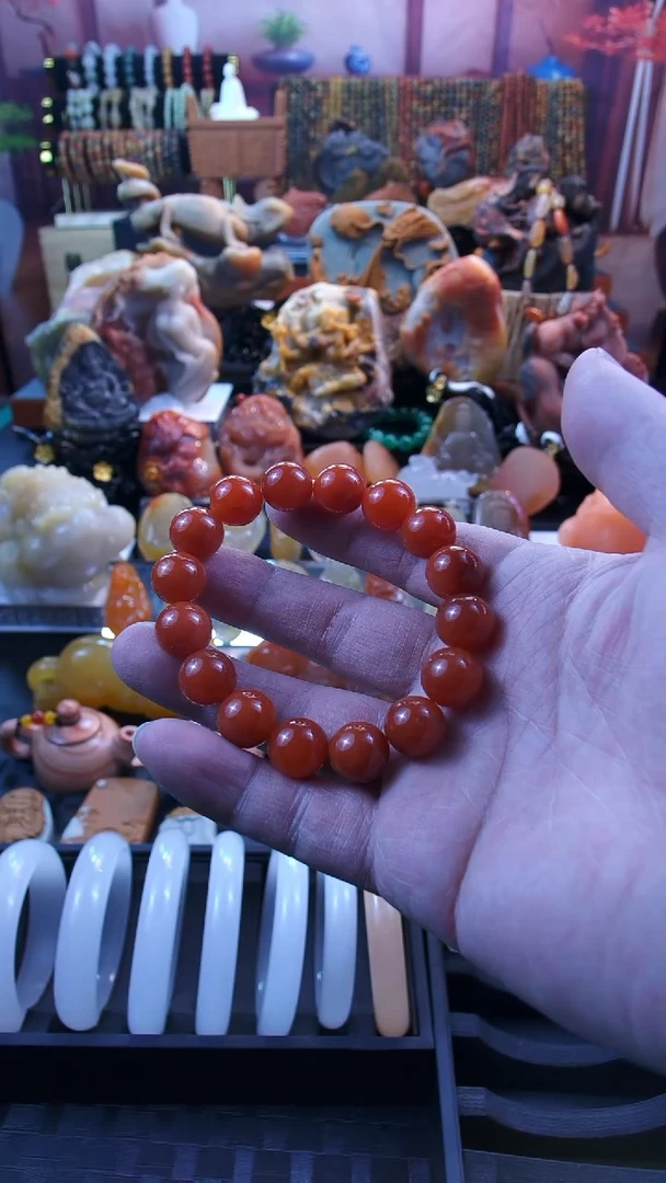 未镶嵌手串石英岩玉手串卡12.5