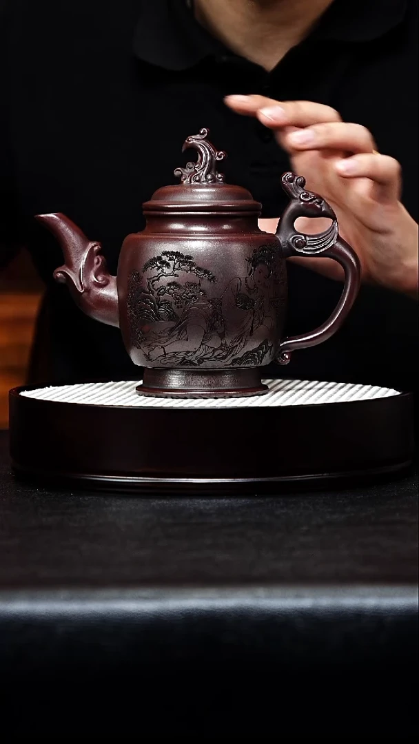 茶壶紫砂宫灯手工紫砂壶
