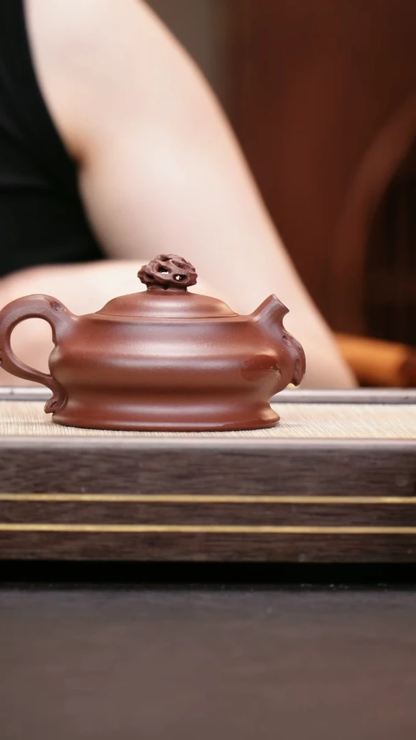 茶壶紫砂云根老紫泥  磐石三代