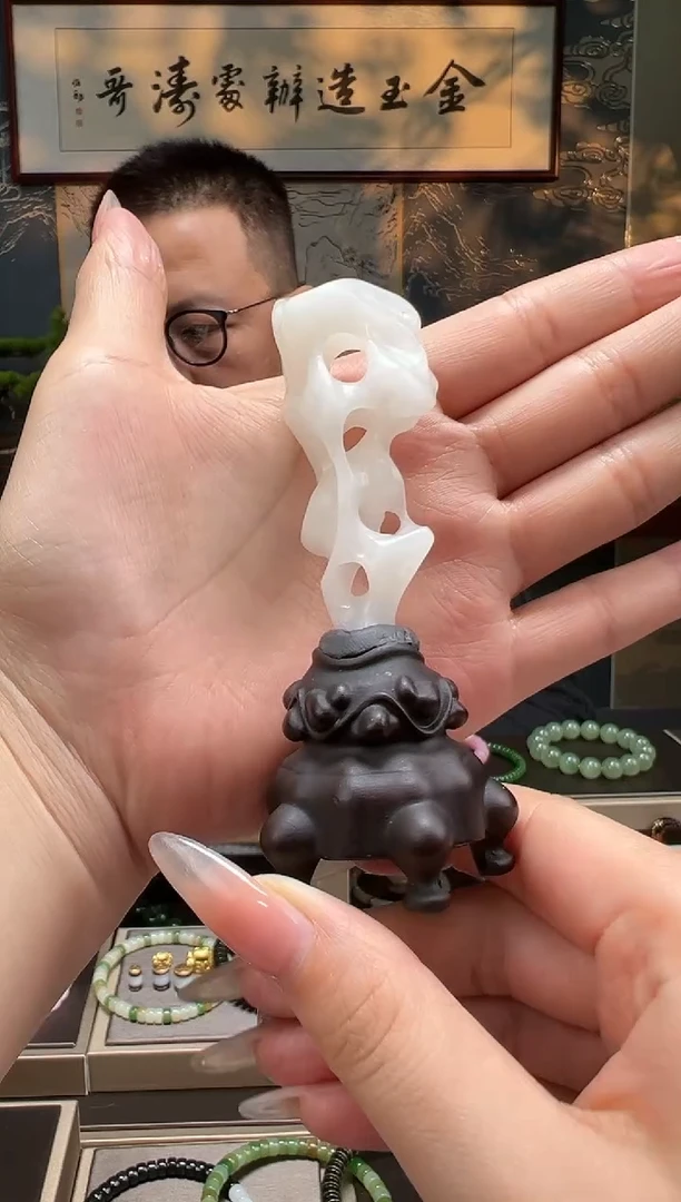 【闪购商品】和田玉摆件未镶嵌白玉太湖石