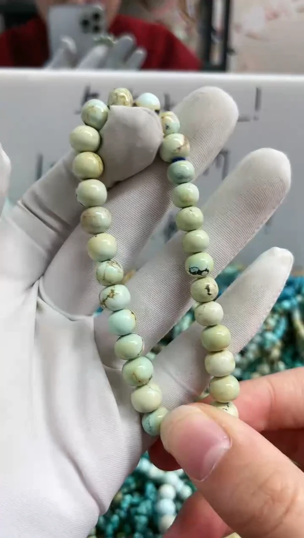 【闪购商品】绿松石珠宝奇石未镶嵌7mm+