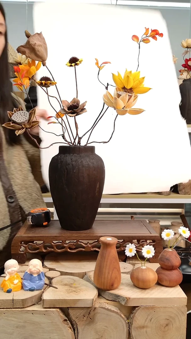 木小*干花一套，手工花