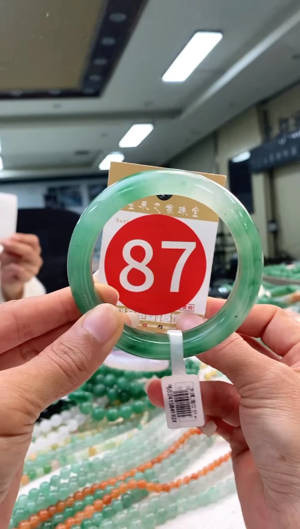 未镶嵌手镯石英质玉57+87