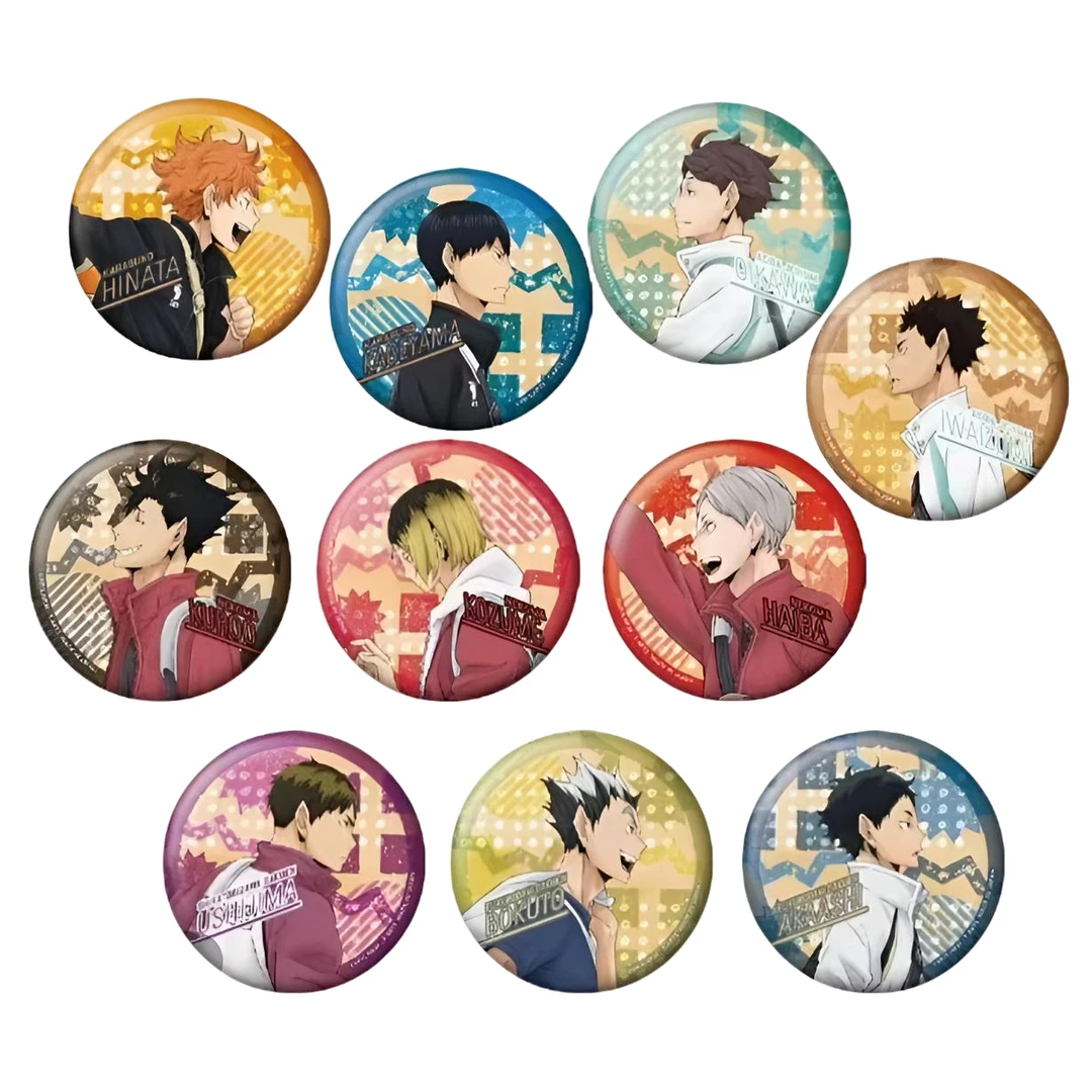 排球少年 TTA上学登校吧唧75mm  盲盒 默认代拆