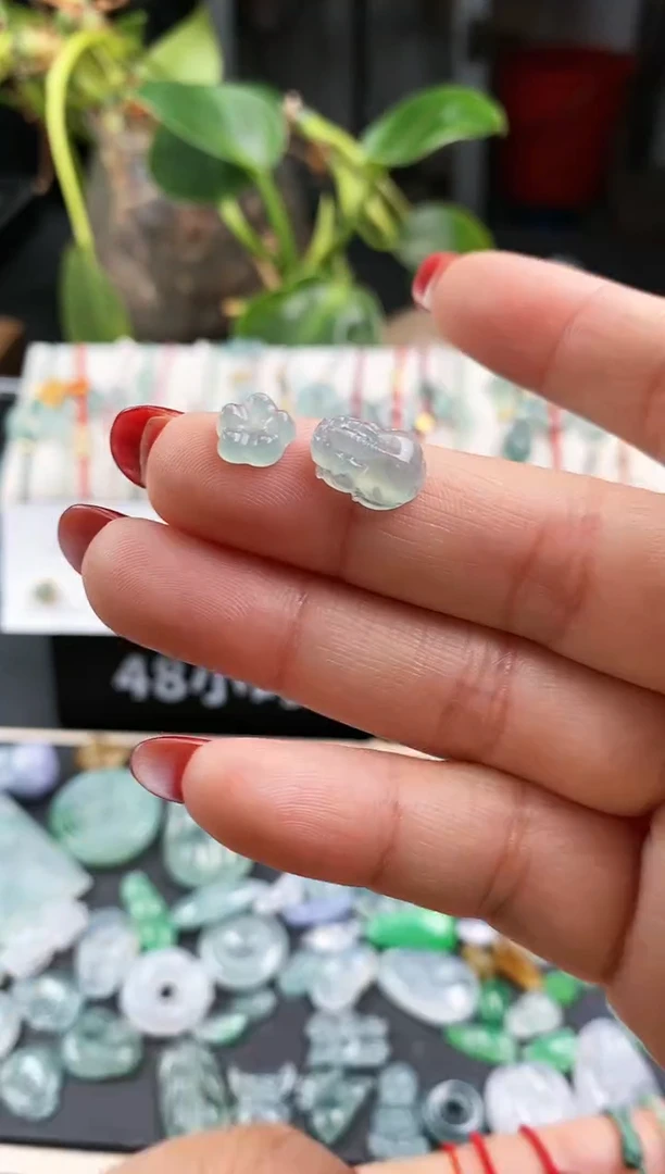 【闪购商品】翡翠戒指未镶嵌貔貅+花