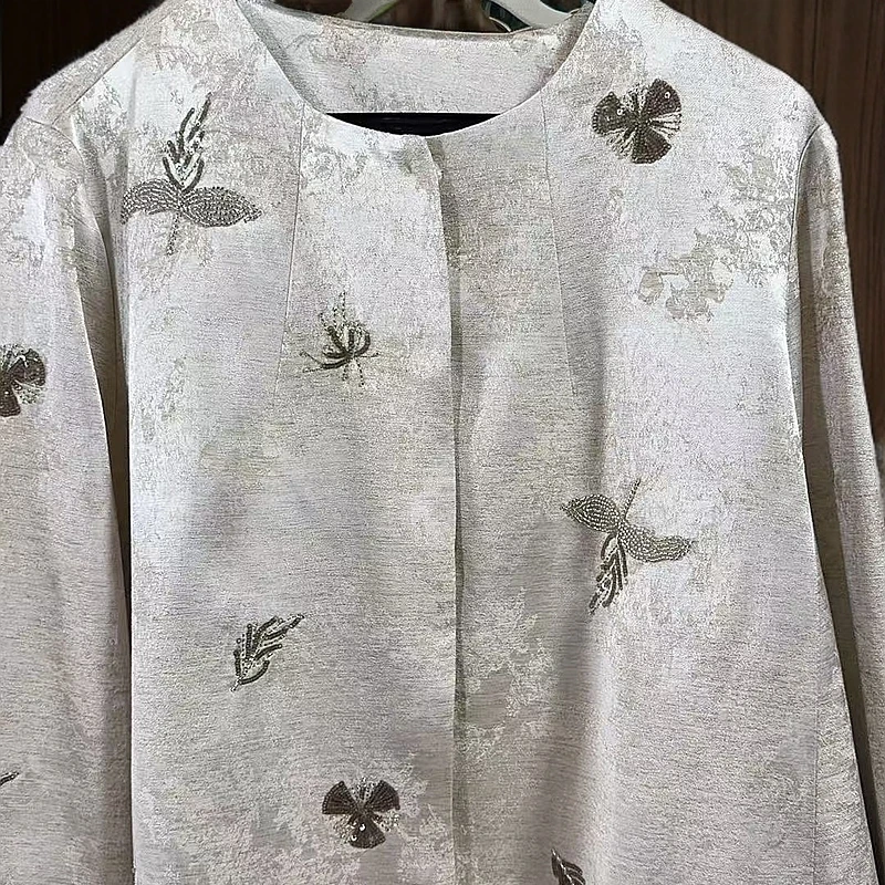 Momo2025早春百搭高级新中式国风外套休闲时尚长袖气质