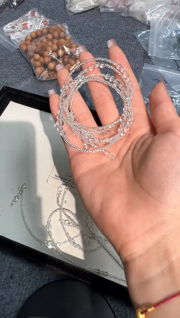 水晶手链未镶嵌A130白水五圈款