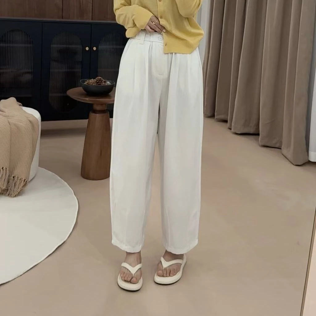 伟丽店3108款【奶奶裤】春季松紧腰休闲奶奶裤三本裤气球裤