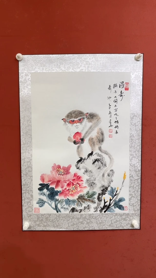 国画老师现场创作  5