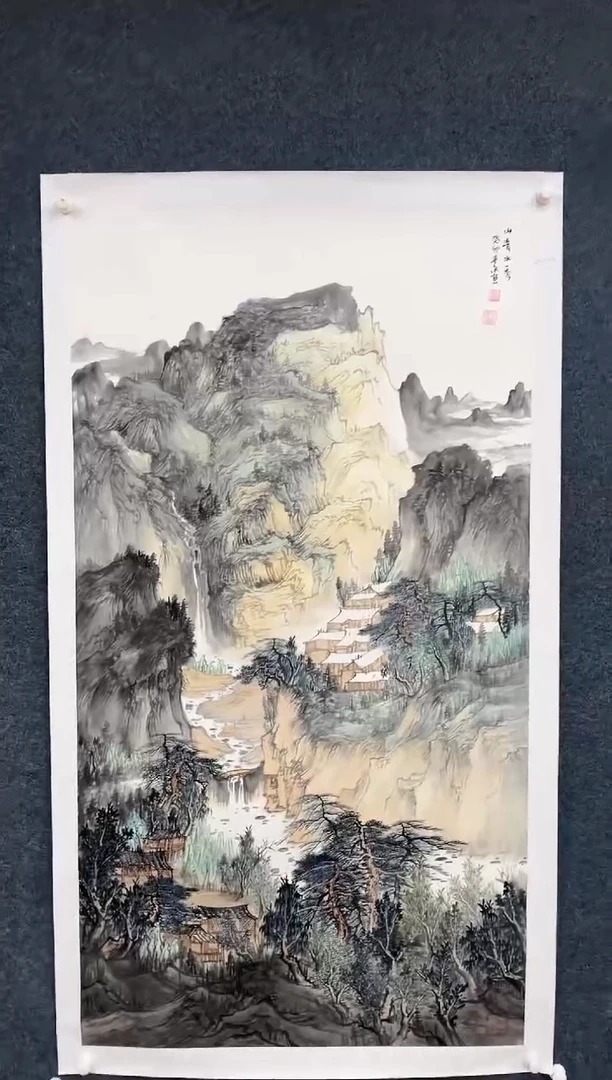 【闪购商品】国画2.13-艺术-黄春香六尺整山水-47