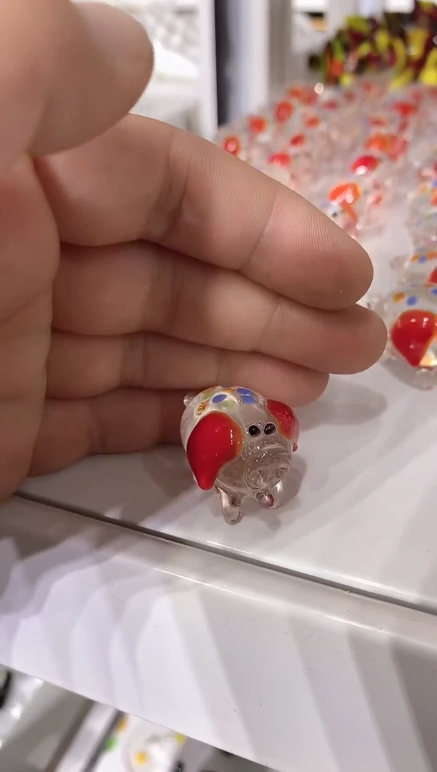 琉璃手工艺品小猪