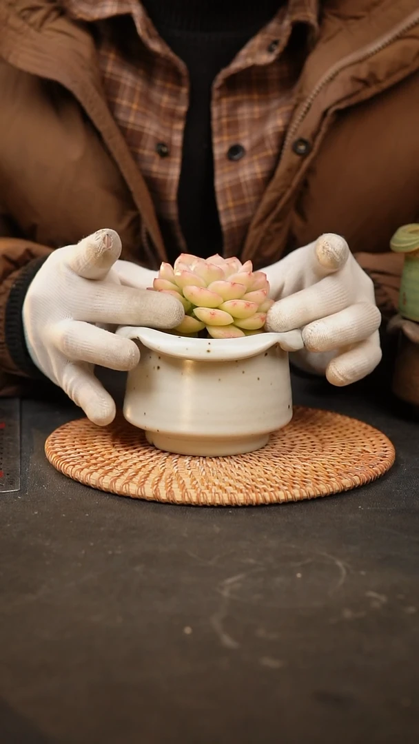 【闪购商品】瓷片泥泥手工花盆