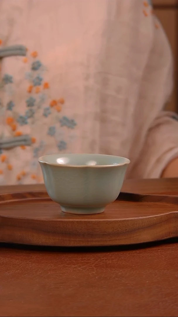 瓷片670号  梅花 杯   茗