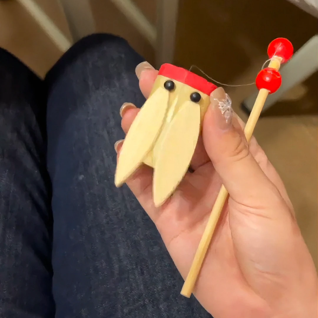 学生礼物手工竹知了响蝉发声儿童益智玩具竹蝉工艺品