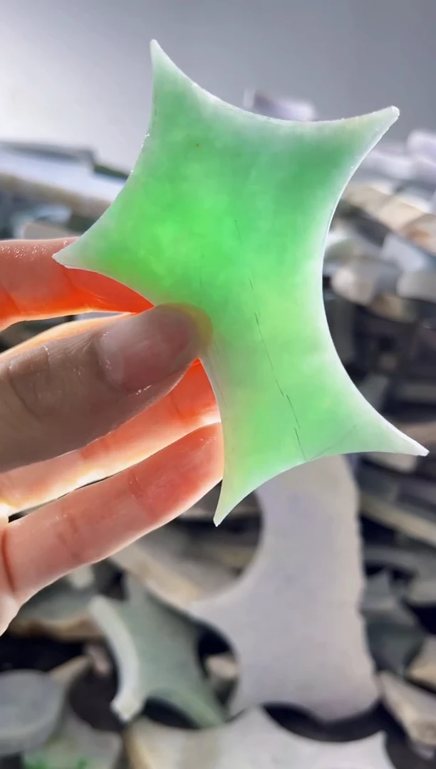 裸石翡翠缅甸翡翠A货陈6515