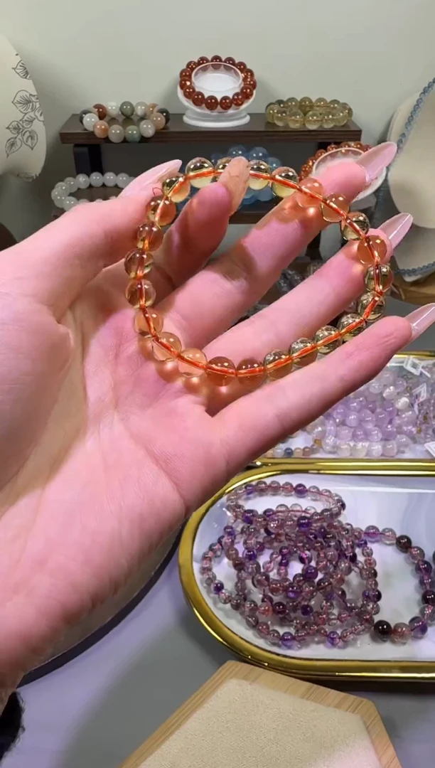 未镶嵌手串水晶暴力黄水晶手串