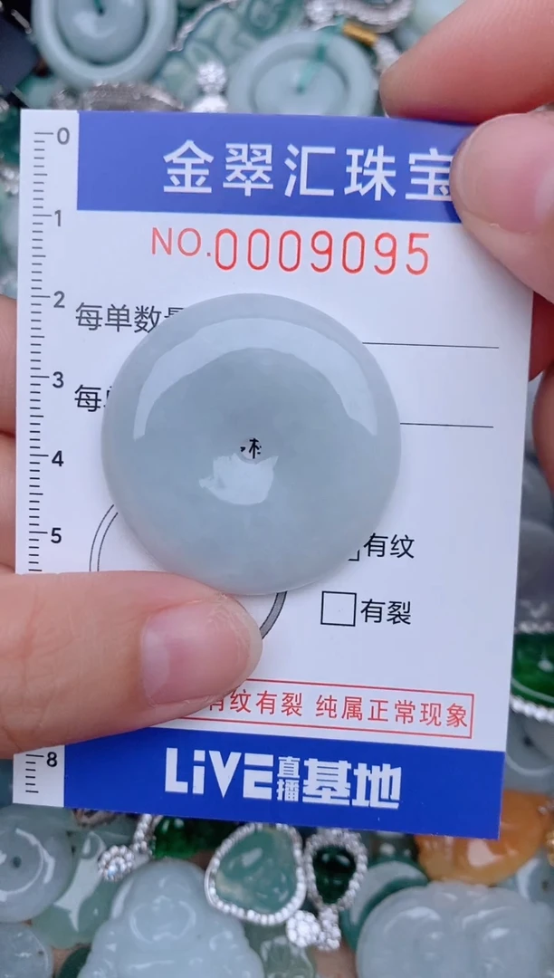 翡翠未镶嵌颈饰9095....
