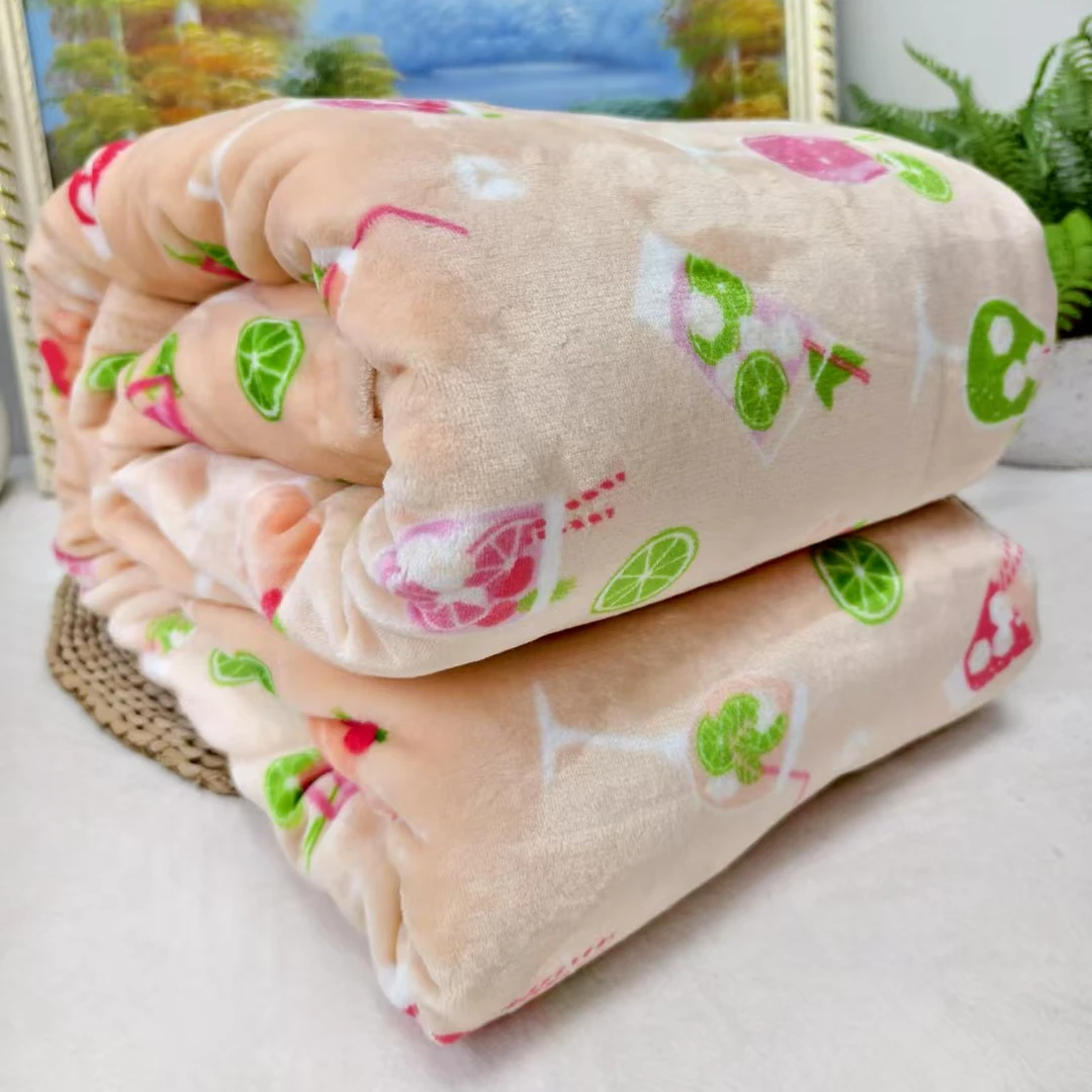 180*200沙发四季通用毛毯床单空调加厚绒毯宿舍卡通风盖毯