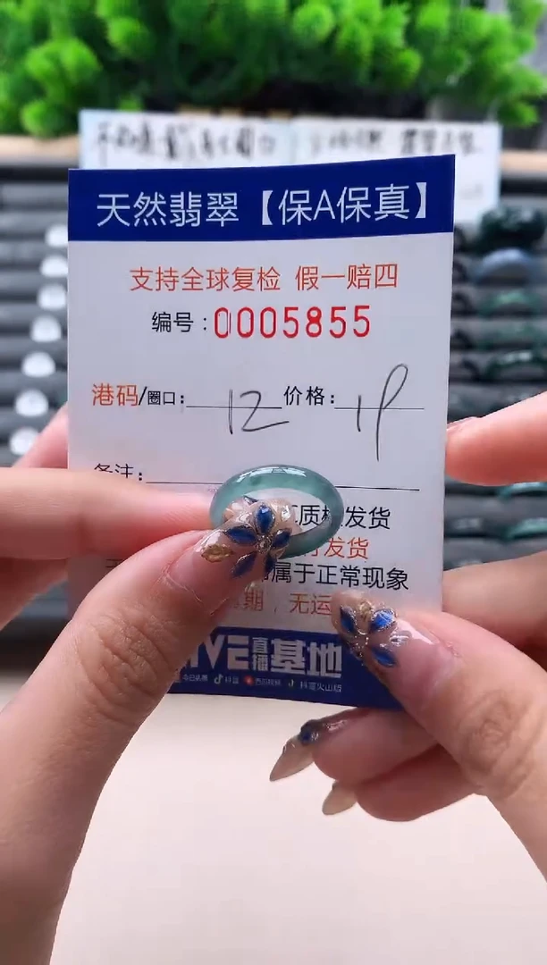 未镶嵌戒指翡翠5855