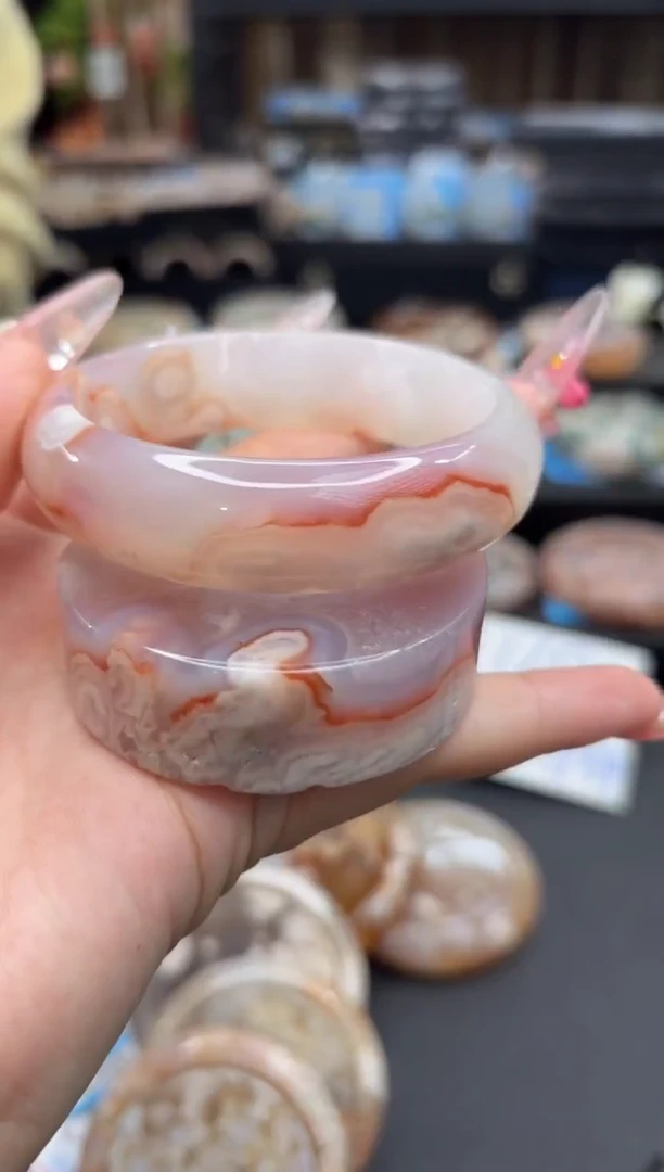 未镶嵌手镯石英质玉323(59圈赠送镯心)