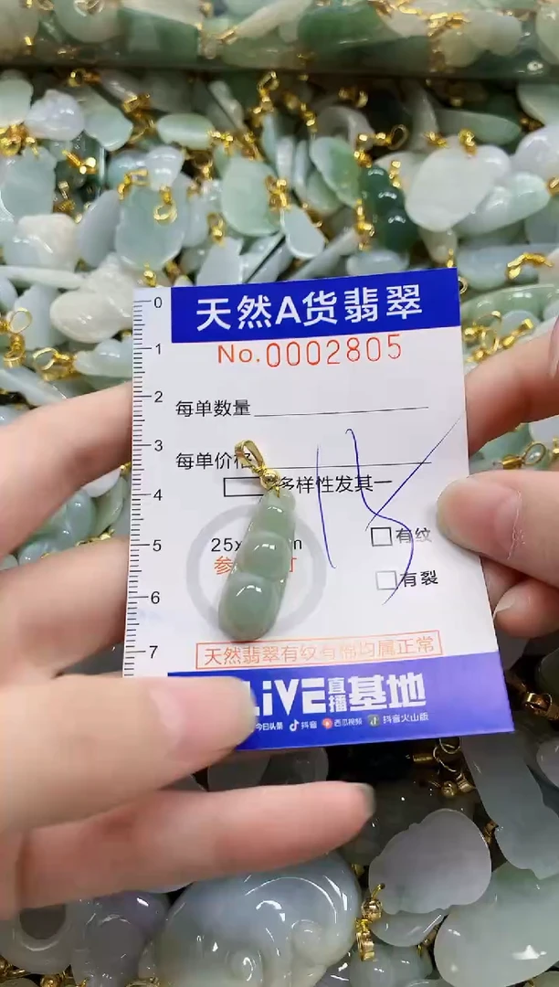 颈饰未镶嵌翡翠天然A货翡翠