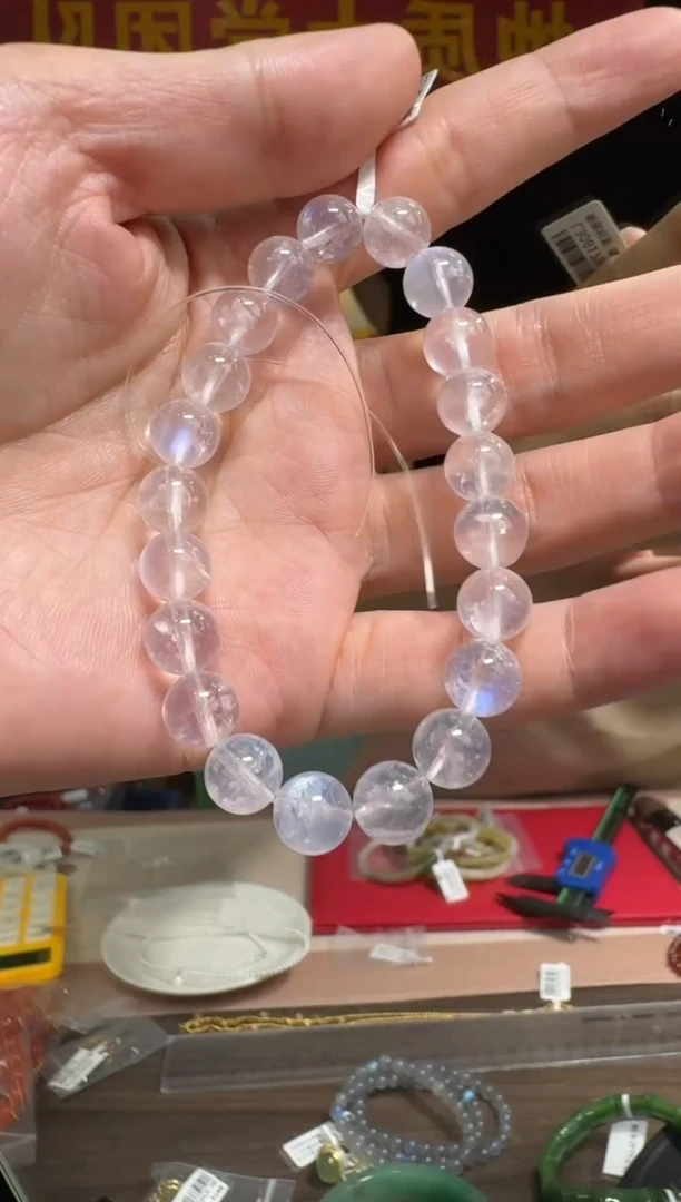 【闪购商品】月光石手串未镶嵌白月光圆珠单圈约9-9.5mm