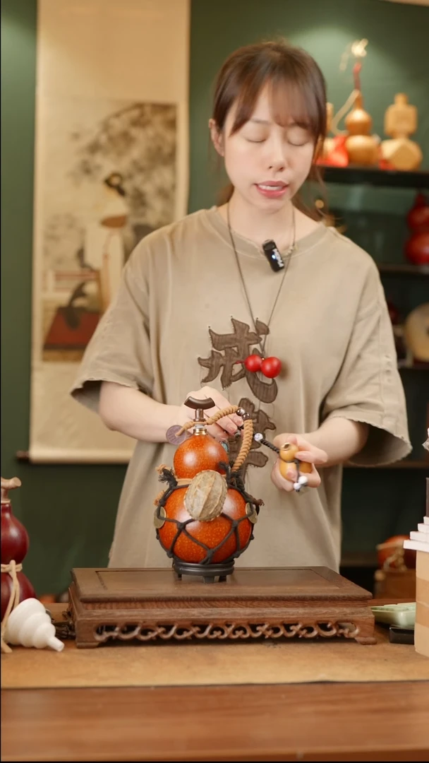 471号精品天然大漆酒葫芦一物一拍~