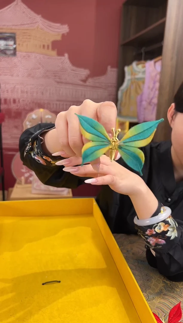 【闪购商品】刺绣非遗绒花（发饰）