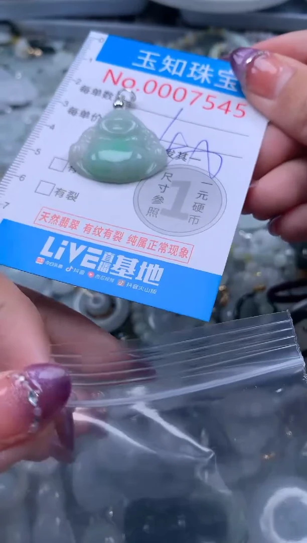 翡翠未镶嵌吊坠(不含链)7545