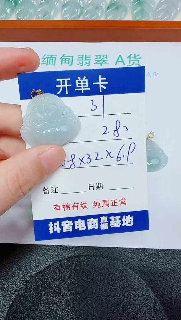 翡翠未镶嵌吊坠(赠链)31