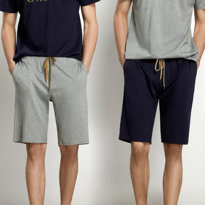 皮尔卡丹男士运动短裤夏季五分裤休闲抽绳设计舒适透气WP150301