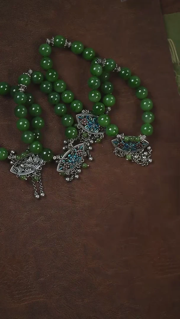 和田玉未镶嵌挂件闪购 碧玉手串 随机发其一