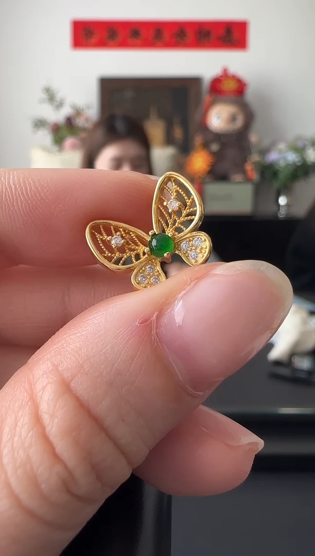 【闪购商品】翡翠吊坠(不含链)银S925镶嵌吊坠
