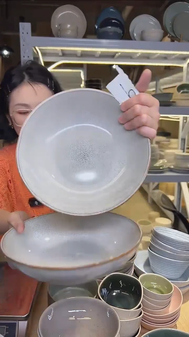 瓷275外贸尾货高温釉下彩陶瓷餐具默认微瑕