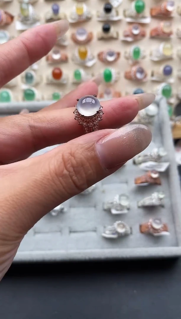 未镶嵌戒指翡翠?****熙缅甸天然A货翡翠2  1-3