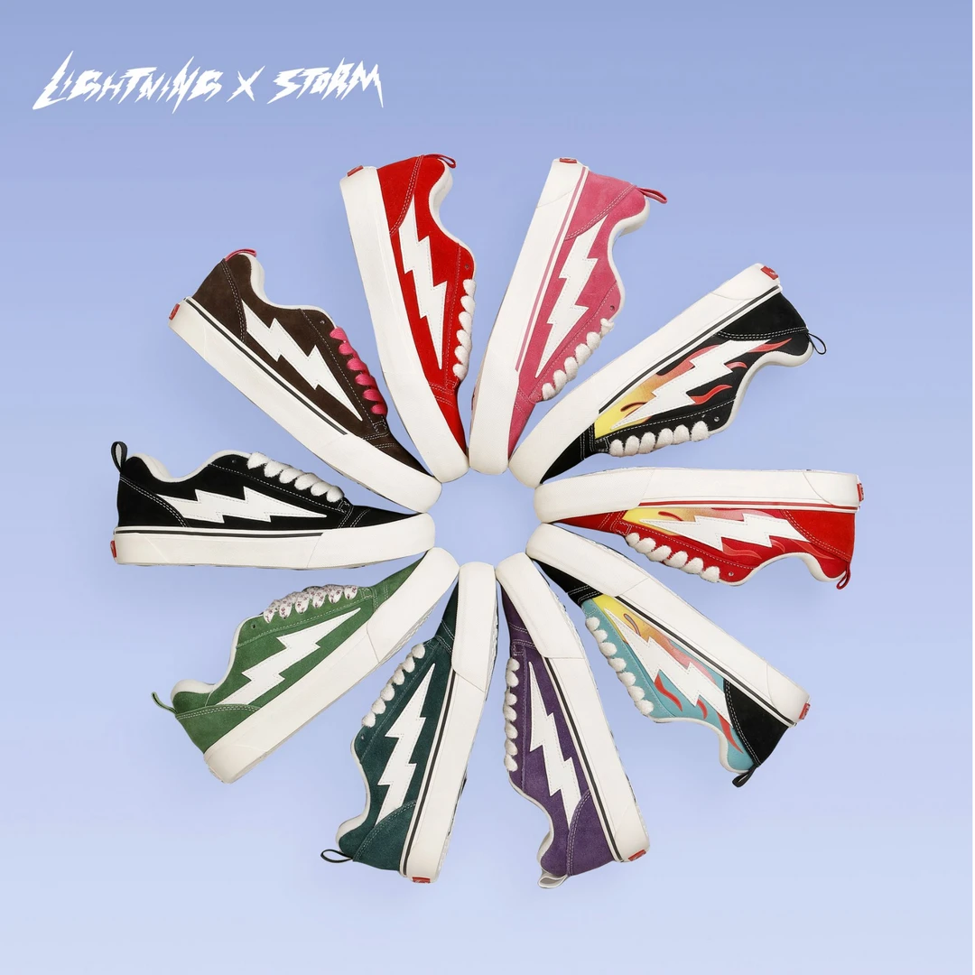Lightningxstorm经典低帮运动潮流面包鞋百搭帆布鞋休闲板鞋
