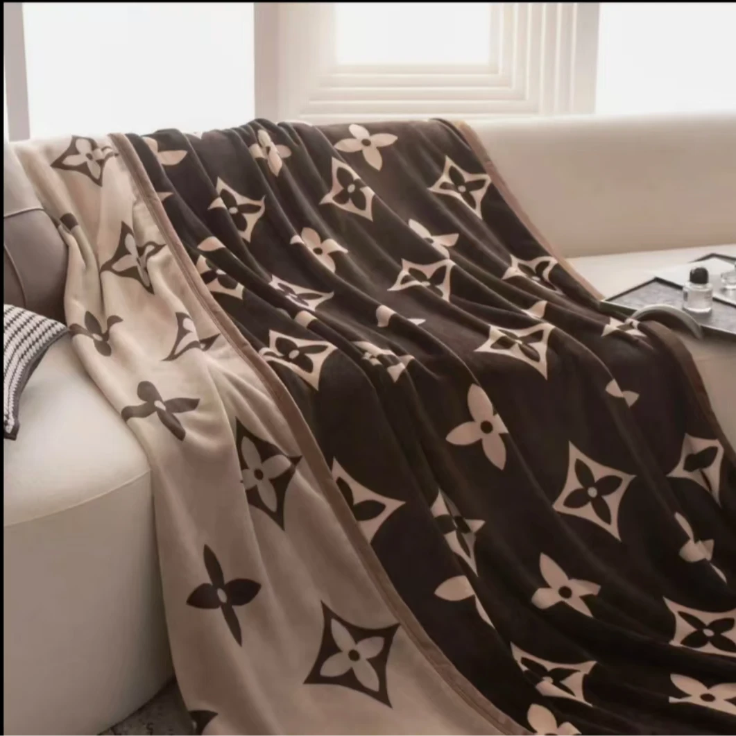 锦东家 老花-多功能毛毯休闲毯