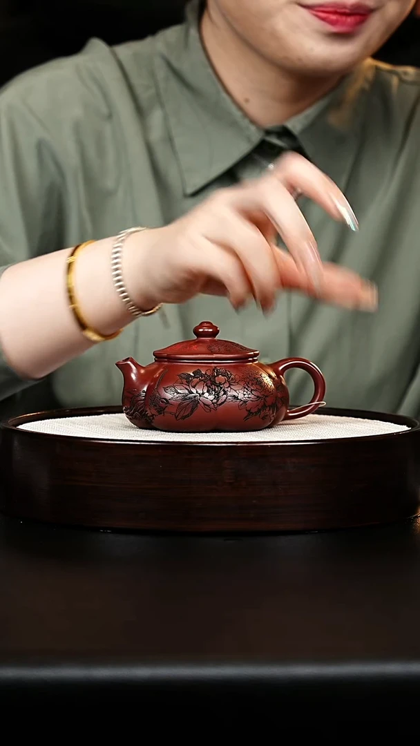 茶壶紫砂寒江壶