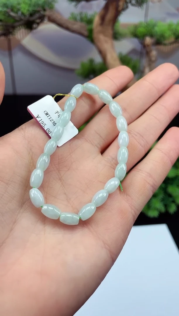 未镶嵌手串翡翠多样性发其一@@CMT