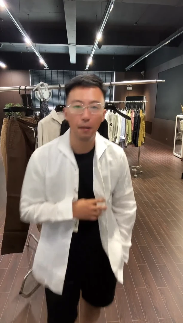 一片领 衬衫白色  M