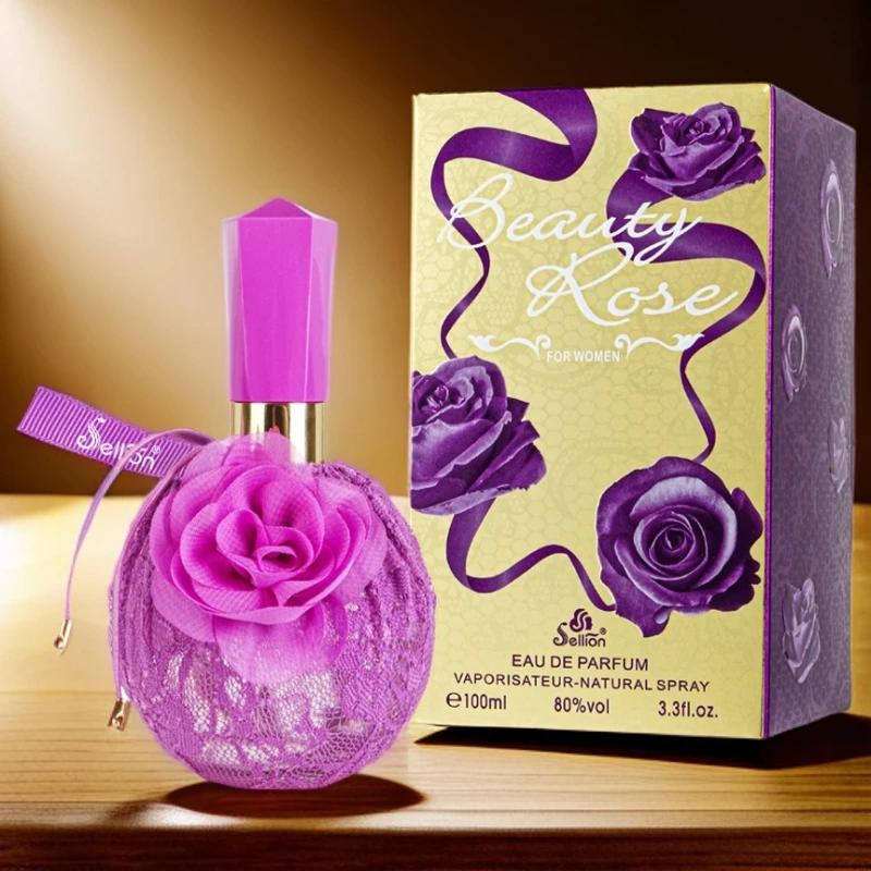 法国雪尔妮兰玫瑰艳丽女士香水淡香持久留香礼盒装清新100ml