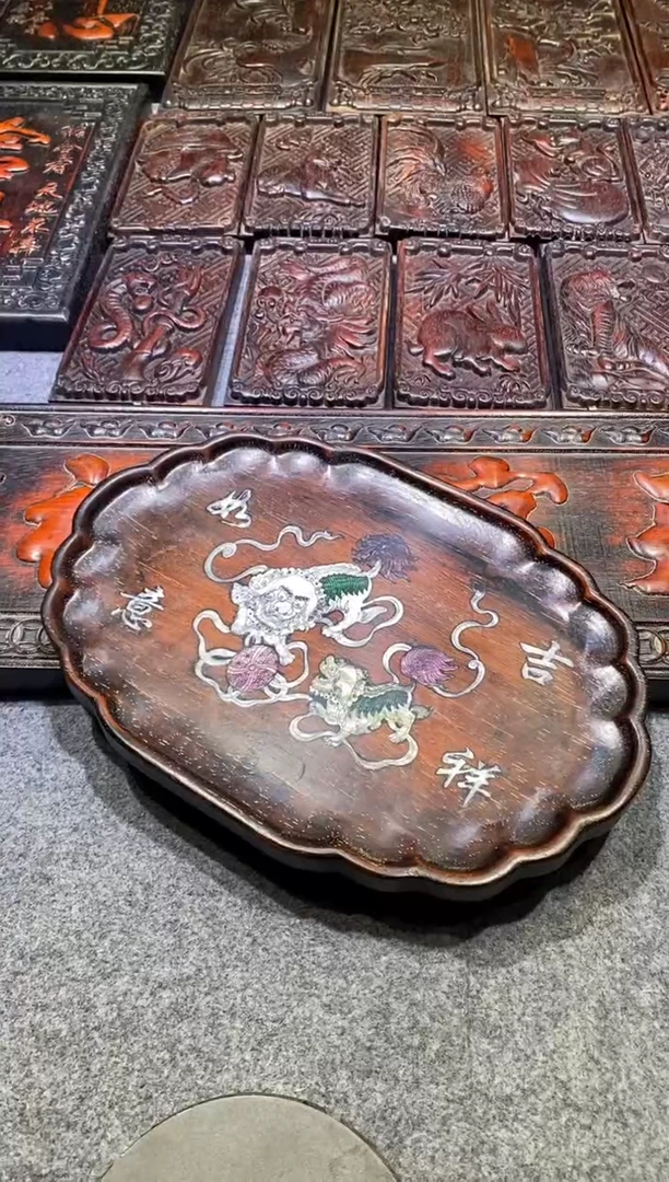檀香紫檀(小叶紫檀)紫檀拆件雕刻板以直播间实物为准