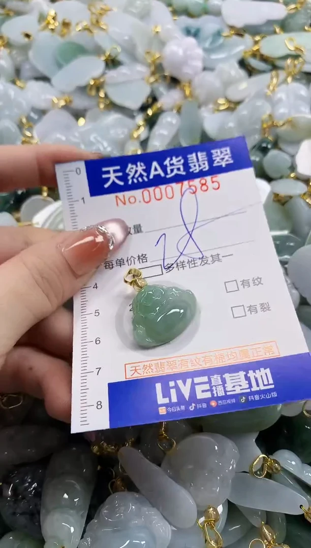 颈饰未镶嵌翡翠天然A货翡翠