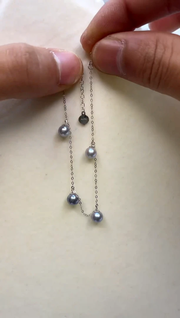 18K金镶嵌手绳海水珍珠