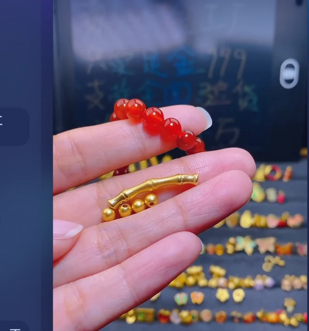 足金999卡古法4+渐变竹节/多样性发